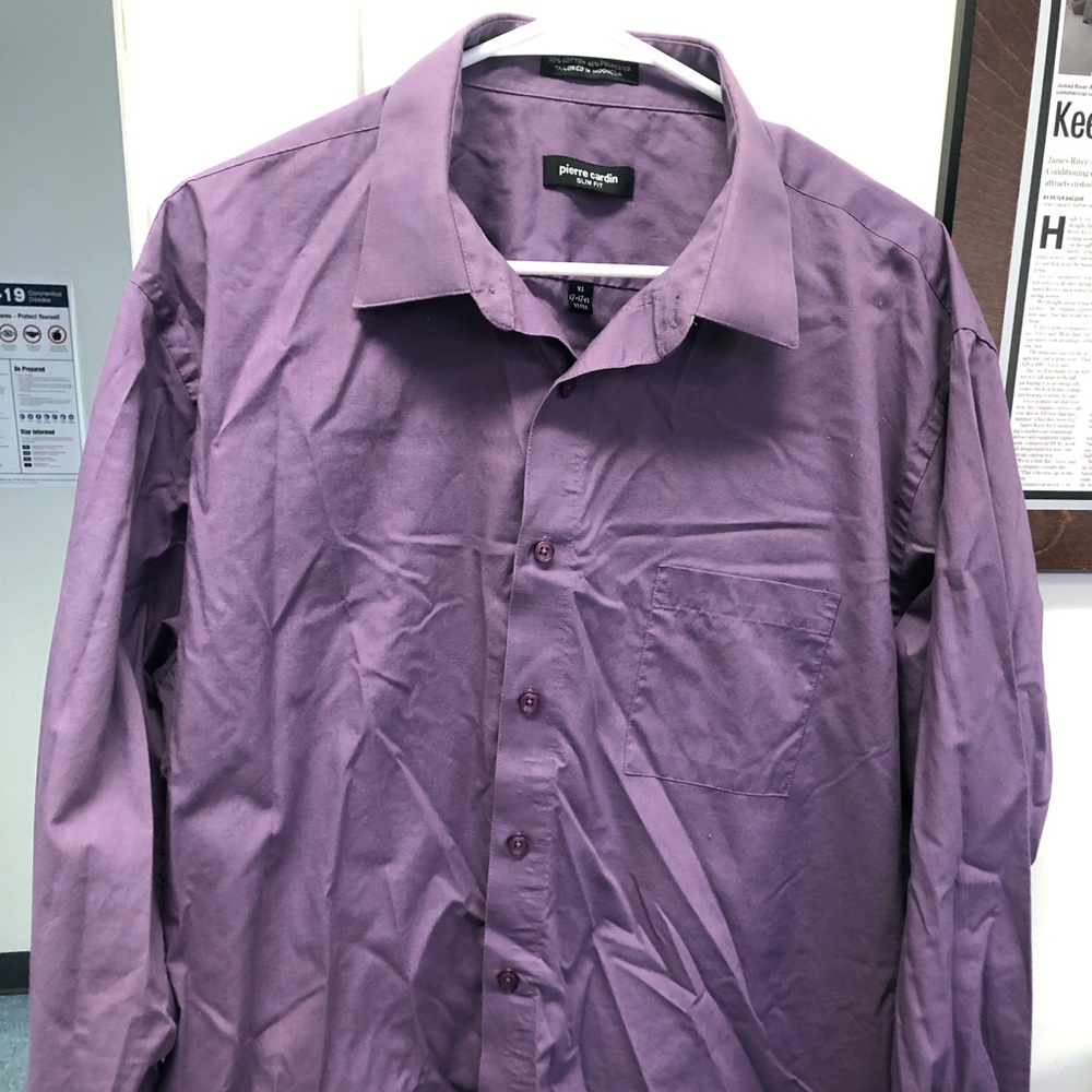 Men’s XL Slim Fit Long Sleeve Button Up Shirt
